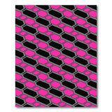 Pink Grey Hexagon Geometric Modern Area Rug