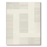 Beige Neutral Geometric Modern Area Rug