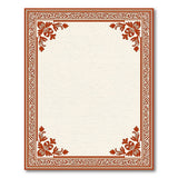 Ornate Red Floral Border Traditional Persian Area Rug