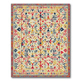 Multi-color and Patterns Vibrant Multi-Color Geometric Tribal Rug