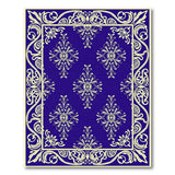 Navy Blue Ornate Persian Motif Area Rug
