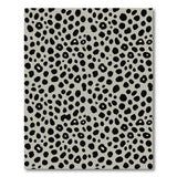 Modern Grey Leopard Spot Area Rug