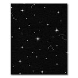 Starry Night Constellations Black White Area Rug