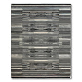 Geometric Modern Black and White Black White Geometric Striped Area Rug