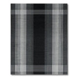 Black and White Geometric Modern Bold Black White Plaid Geometric Area Rug