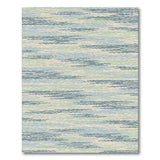 Coastal Beach Blue Teal Coastal Wave Area Rug