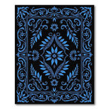 Traditional Persian Intricate Blue Floral Persian Area Rug