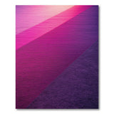 Vibrant Pink-to-Purple Gradient Diagonal Stripe Rug