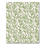 Floral Vintage Green Vintage Green Fern Leaf Area Rug