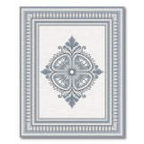 Grey Elegant Grey Persian Medallion Area Rug