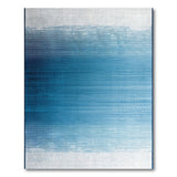 Blue Teal Ombre Dot Gradient Area Rug