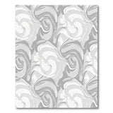 Swirling Grey Abstract Area Rug
