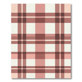Tan Brown Buffalo Check Rustic Area Rug