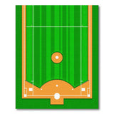 Multi-color and Patterns Baseball Diamond Field Area Rug