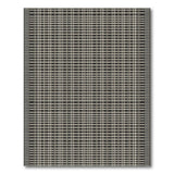 Black White Geometric Grid Check Area Rug