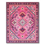 Southwestern Vibrant Pink Southwestern Geometric Area Rug