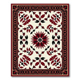 Elegant Red Medallion Persian Area Rug