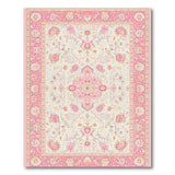 Floral Vintage Pink Floral Persian Area Rug