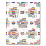 Rainbow Stamp Vintage Area Rug
