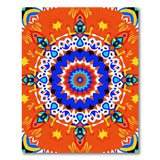 Vibrant Multicolor Mandala Area Rug
