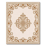 Ornate Gold Beige Persian Area Rug