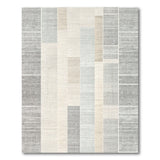 Distressed Grey Patchwork Area Rug