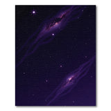 Purple Abstract Area Purple Cosmic Nebula Area Rug