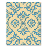 Blue and Teal Elegant Blue Floral Medallion Area Rug