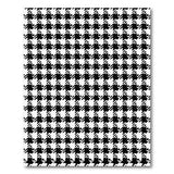 Geometric Modern Classic Houndstooth Black White Area Rug