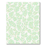 Mint Green Leaf Pattern Area Rug
