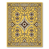 Golden Ornate Persian Area Rug