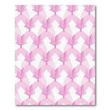 Pink Geometric Floral Area Rug