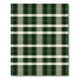 Rustic Green Plaid Area Rug