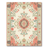 Floral Vintage Red Floral Medallion Vintage Area Rug