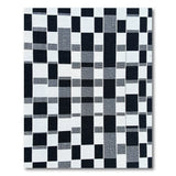 Black White Geometric Modern Area Rug