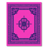 Floral Vintage Vibrant Pink Floral Medallion Area Rug