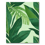 Lush Green Monstera Banana Leaf Area Rug