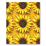 Vibrant Yellow Sunflower Field Area Rug