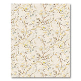 Beige Yellow Floral Sketch Area Rug
