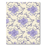 Purple Floral Vine Area Rug