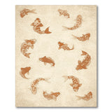 Koi Fish Brown Area Rug