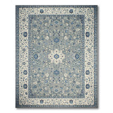 Grey Blue Traditional Persian Area Rug