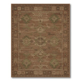 Brown and Tan Southwestern Geometric Area Rug in Brown Tones