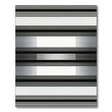 Striped Bold Black White Striped Geometric Area Rug