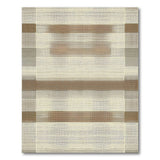 Beige Brown Dotted Geometric Area Rug