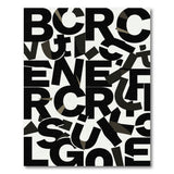 Brutal Enforce Geometric Black White Area Rug