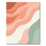 Pink Abstract Area Pink Wave Abstract Area Rug