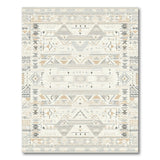 Southwestern Beige Southwestern Geometric Tribal Rug