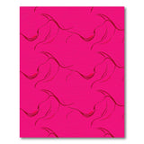 Vibrant Pink Hummingbird Silhouette Area Rug
