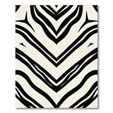 Stripe Bold Zebra Stripe Black White Area Rug